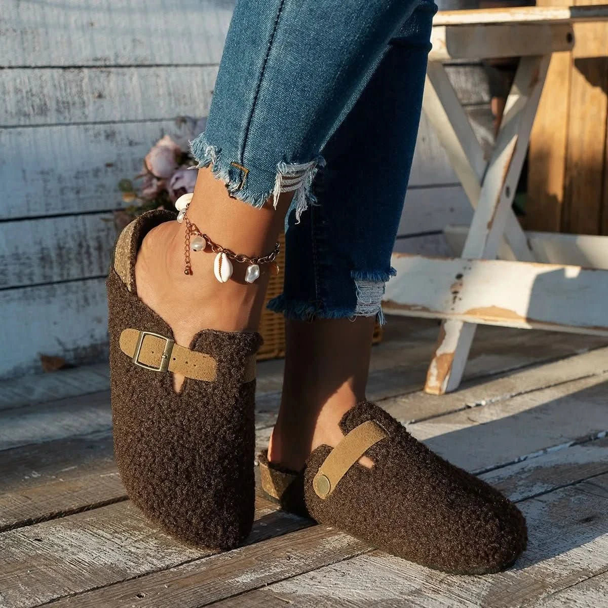 Women Mules | Winter Slip-On Clogs-Women Shoes-Sasha Sydney