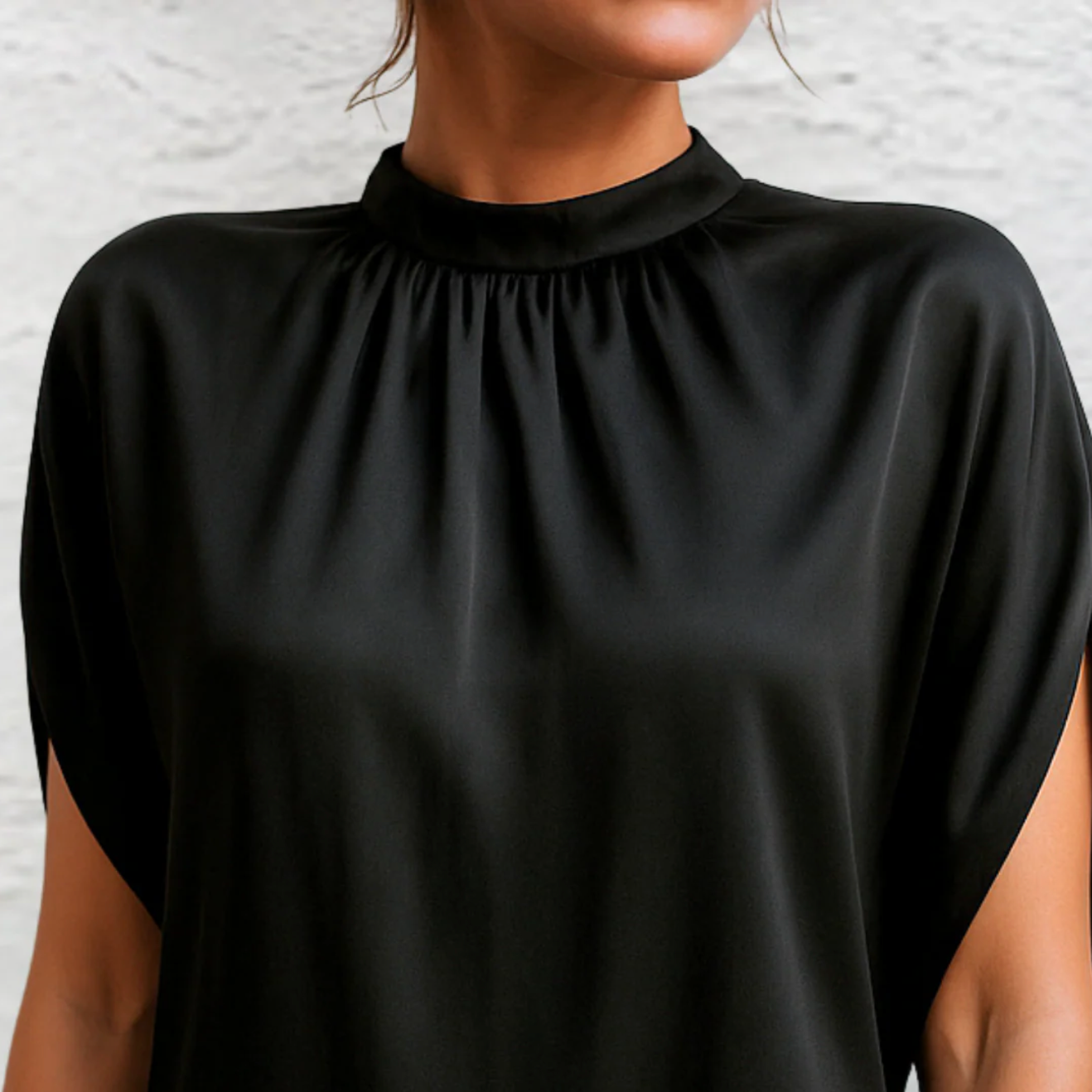 Women's High Neck Mini Dress | Open Sleeve Detail Everyday Occasions 3