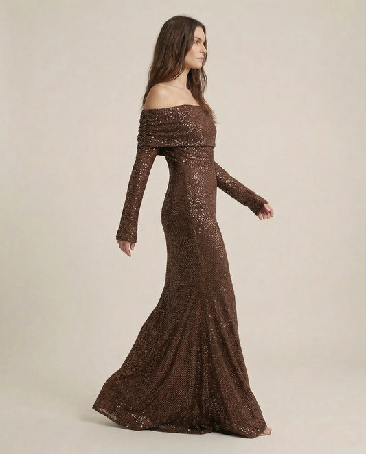 Women’s Ball Gown | Off Shoulder Long Design-Sasha Sydney