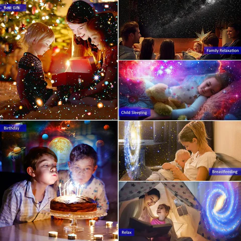 Galaxy Star Projector | Rotating Projection Night Light Bedroom Nursery Display-Night Light-Sasha Sydney