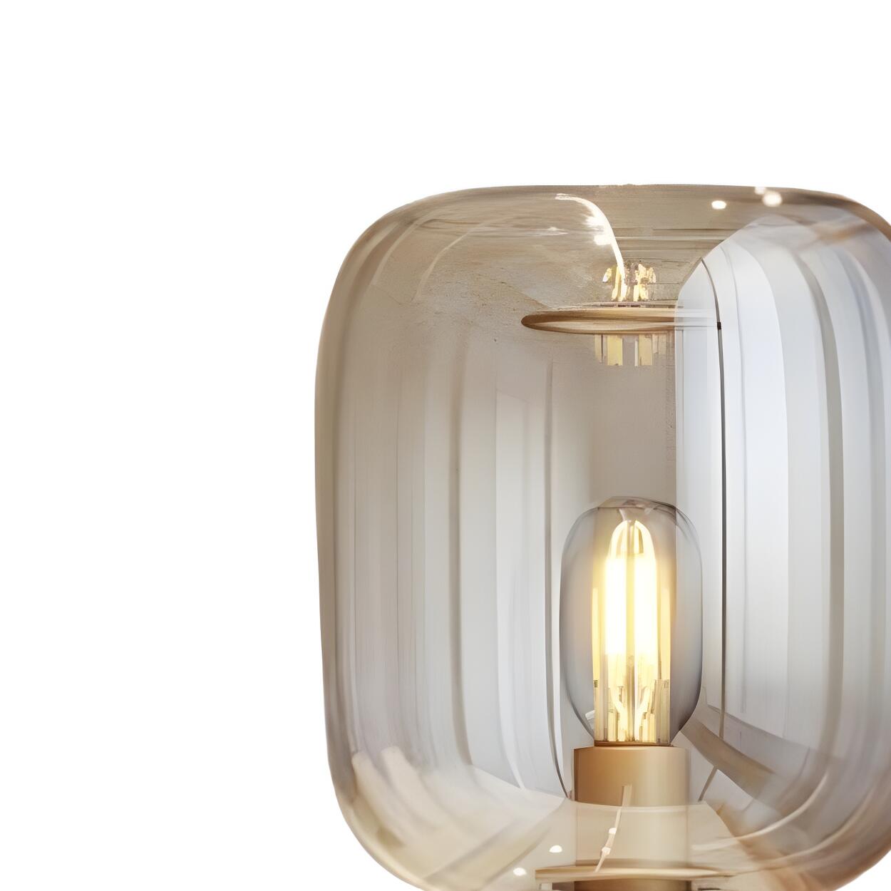 Modern Glass Table Lamp | Cylindrical Shade Table Light Interior Lighting-Table Lamp-Sasha Sydney