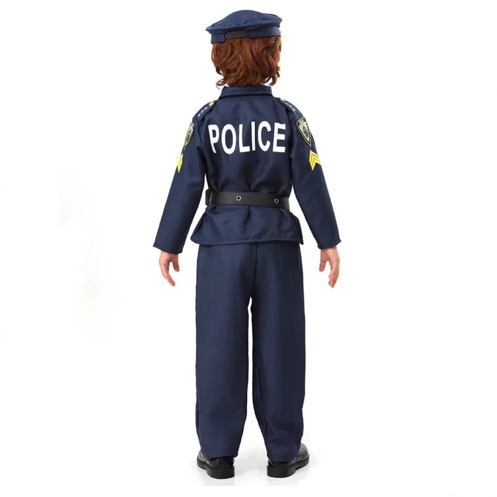 Kids' Police Officer Costume Set | Accessories Included · Sasha Sydney