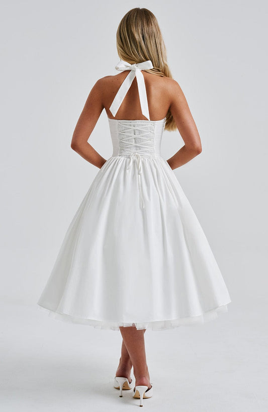 Wedding Guest Midi Dress - Elegant Esplendor Design in Soft Fabric for Formal Events - Image 3