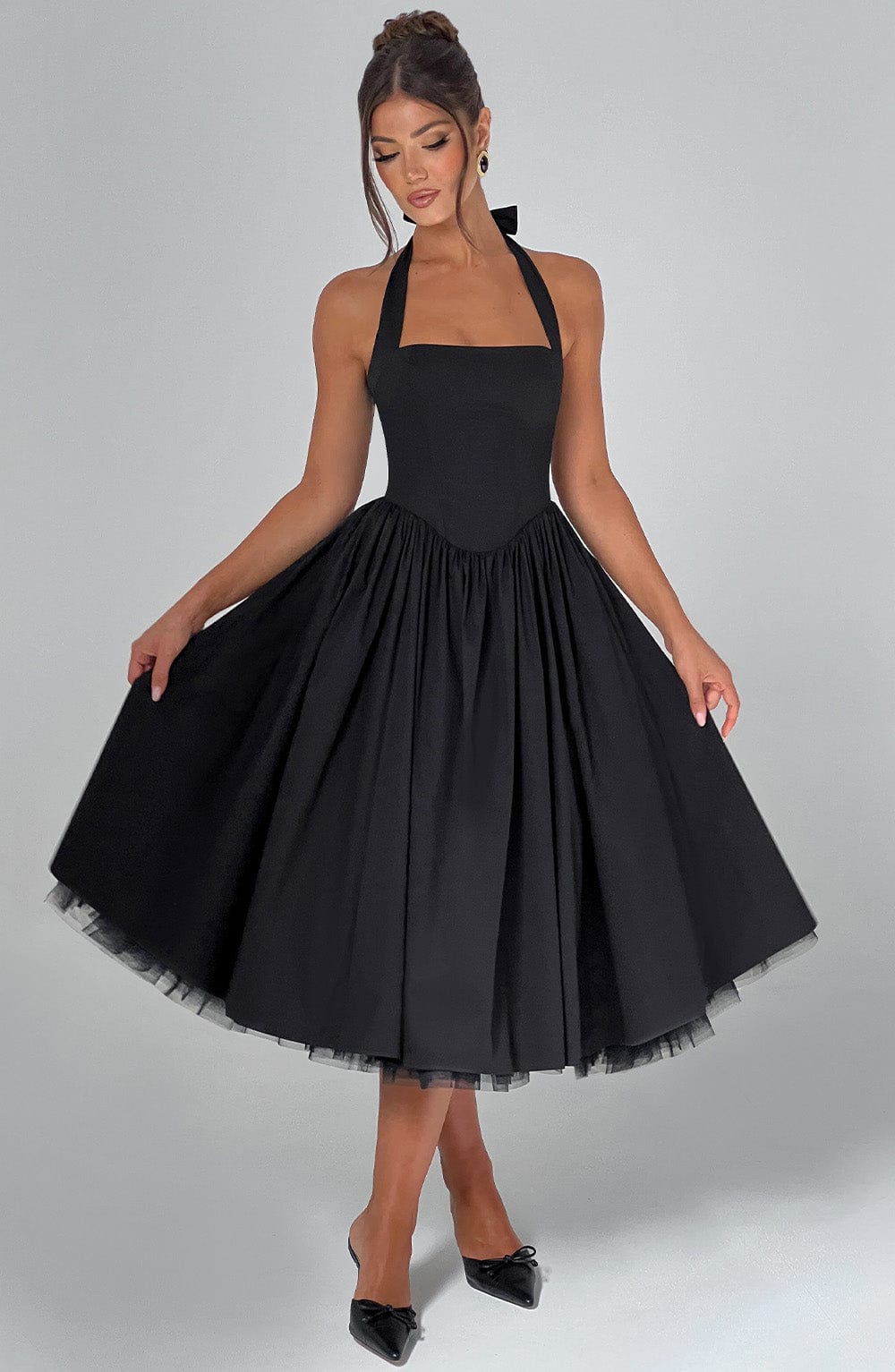 Wedding Guest Midi Dress - Elegant Esplendor Design in Soft Fabric for Formal Events - Image 5