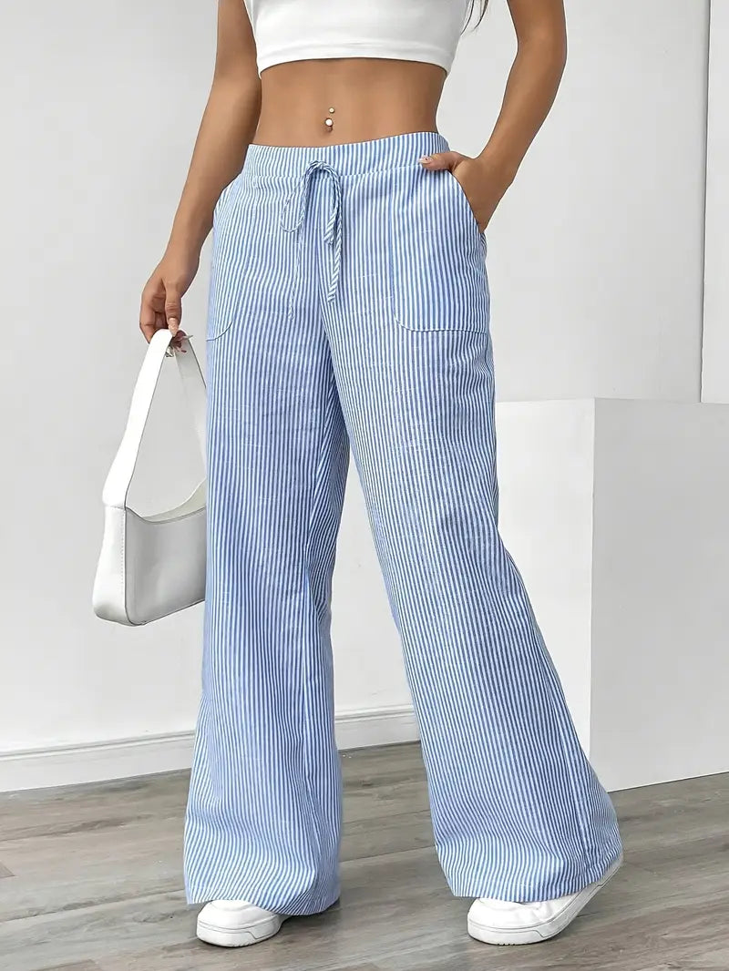 Alina | Women's Striped Pants | Comfortable & Flattering