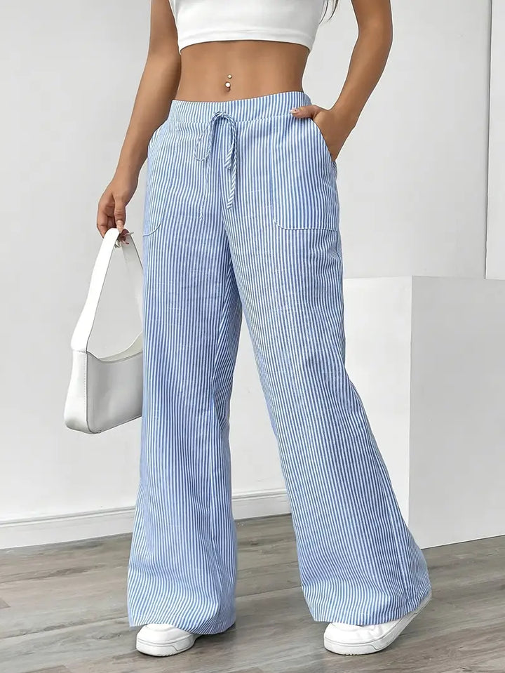 Alina | Women's Striped Pants | Comfortable & Flattering