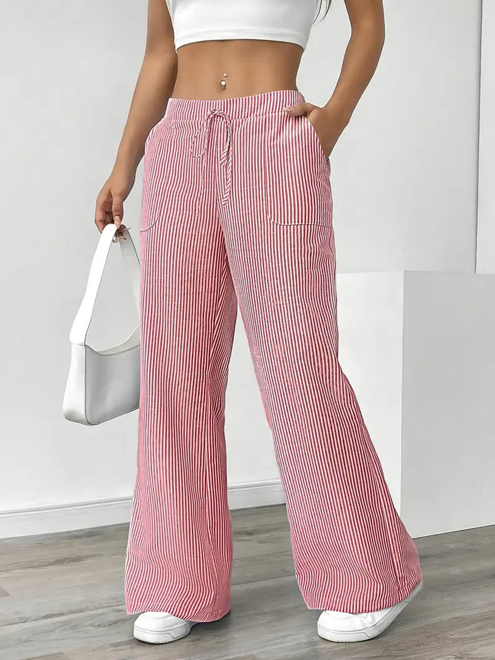 Alina | Women's Striped Pants | Comfortable & Flattering