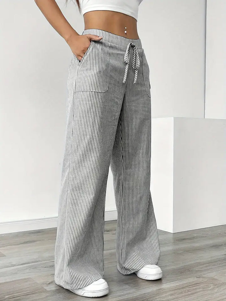 Alina | Women's Striped Pants | Comfortable & Flattering