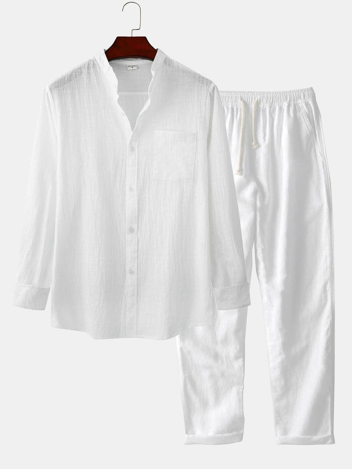 Edison | Men’s Breathable Linen Set | Relaxed Fit