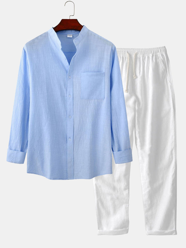 Edison | Men’s Breathable Linen Set | Relaxed Fit