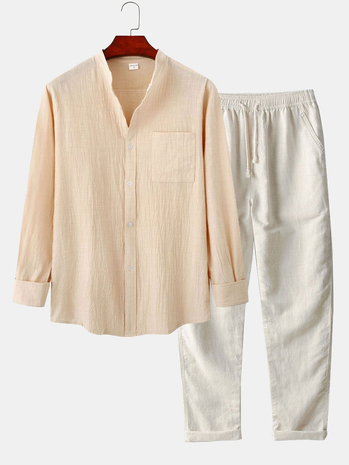 Edison | Men’s Breathable Linen Set | Relaxed Fit