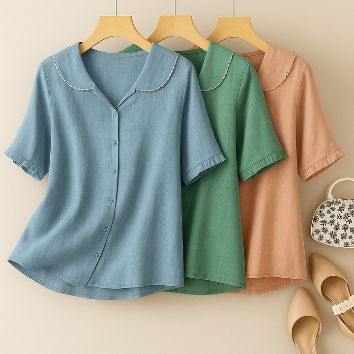 Eliza | Women’s Breathable Linen Blouse | Lightweight-Chic