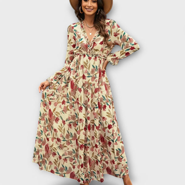Chloe | Women Floral Maxi Dress | Lightweight & Elegant