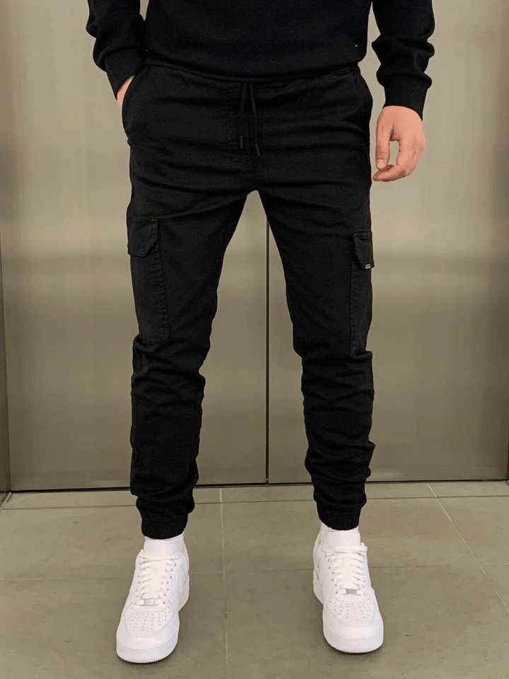 Caleb | Men Tapered Cargo Joggers | Functional Comfort