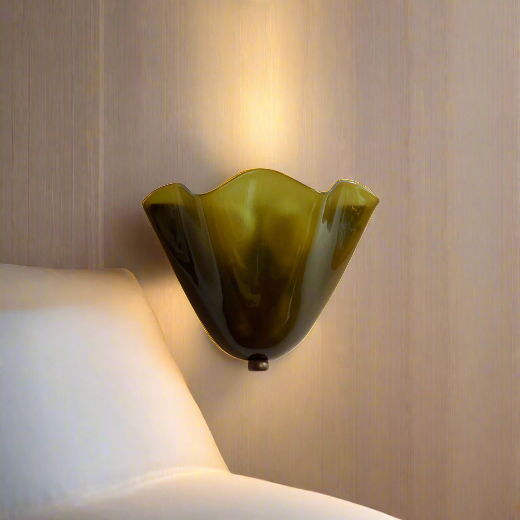 Wall Lights for Bedroom | Glass Wall Sconce-Wall Light-Sasha Sydney