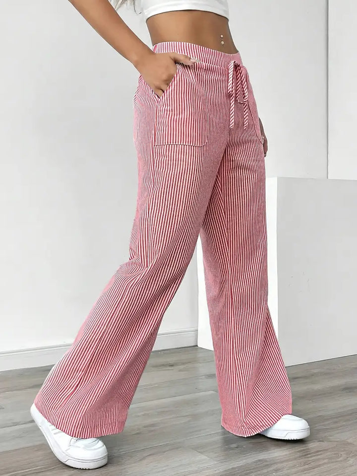 Alina | Women's Striped Pants | Comfortable & Flattering