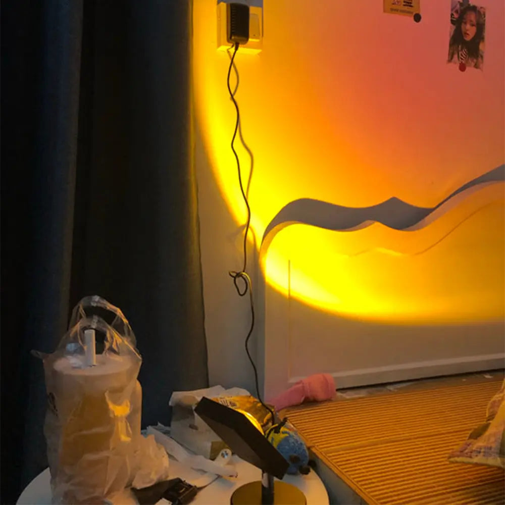 Sunset Projection Lamp | Bedroom Projector Light-Table Lamp-Sasha Sydney