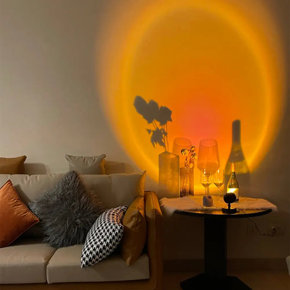 Sunset Projection Lamp | Bedroom Projector Light-Table Lamp-Sasha Sydney