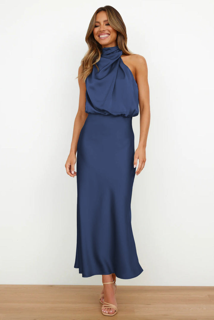 Kangana | Women’s Elegant Halter Neck Maxi Dress | Flattering Fit