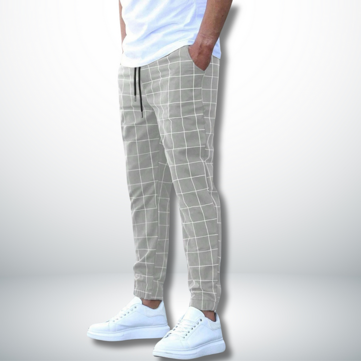 Lachlan | Men’s Checked Lounge Pants | Breathable Fit