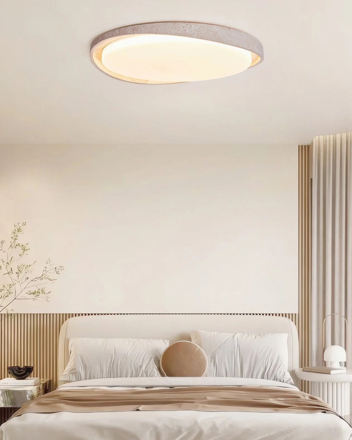 Oval Flush Mount Ceiling Light | Modern Ambient Lighting-Ceiling Light-Sasha Sydney