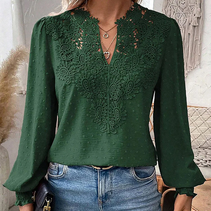 Ava | Women Lace Detail Blouse | Versatile & Elegant