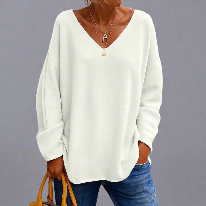 Harper | Women Relaxed V-Neck Top | Timeless Comfort