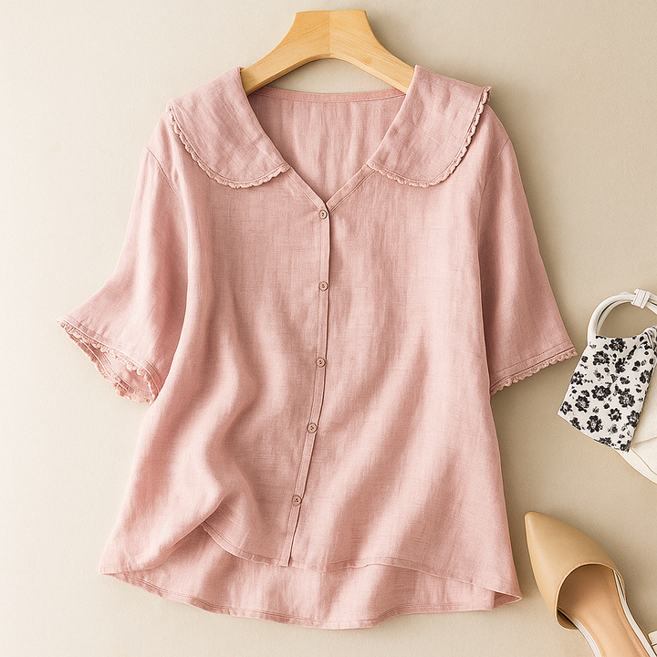 Eliza | Women’s Breathable Linen Blouse | Lightweight-Chic