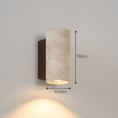 Up Down Wall Light | Japandi Stone Wall Sconce-Wall Lamp-Sasha Sydney