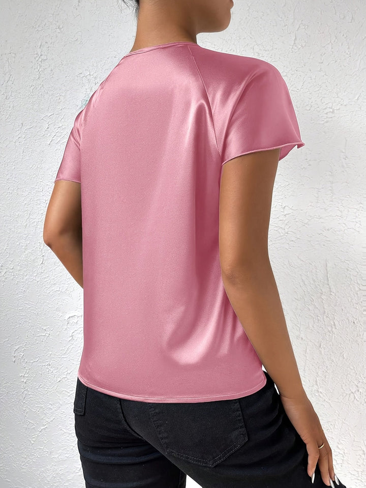 Loretta | Women Draped Top | Chic Shoulder Detail