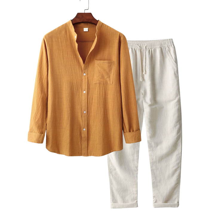 Edison | Men’s Breathable Linen Set | Relaxed Fit