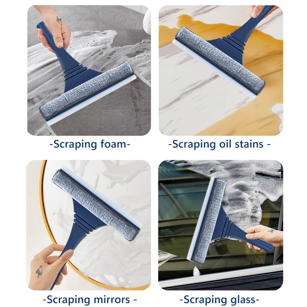 2 In 1 Window Squeegee | Microfibre Cleaner Extendable Handle Home Cleaning-Window Squeegee-Sasha Sydney