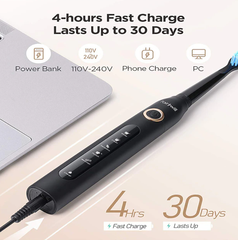 Electric Toothbrush | Ultrasonic Rechargeable Toothbrush Set-Electric Toothbrush-Sasha Sydney