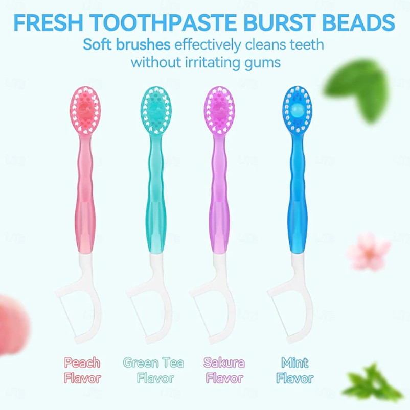 Flossing Toothbrush | Travel Toothbrush-Toothbrush-Sasha Sydney