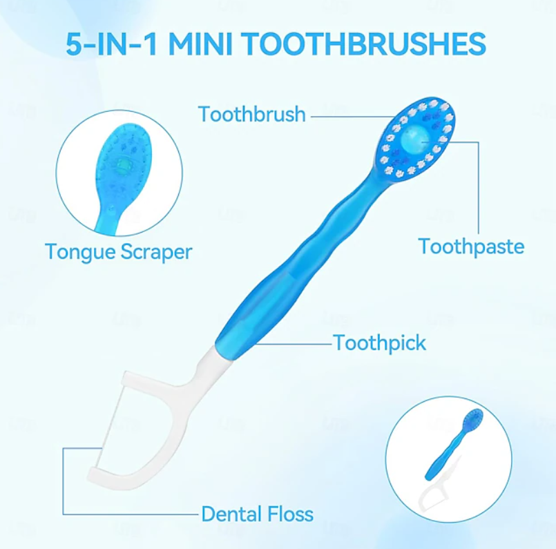 Flossing Toothbrush | Travel Toothbrush-Toothbrush-Sasha Sydney