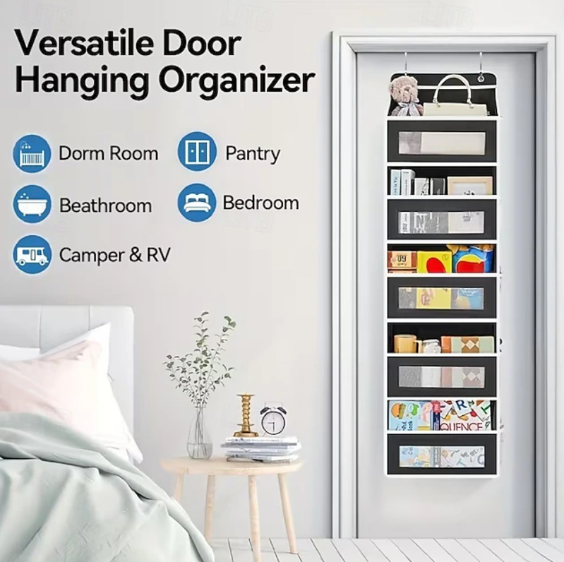 Over Door Hanging Storage Organiser | Multi Pocket Shelf Space Saving Home Organisation-Hanging Storage Organiser-Sasha Sydney
