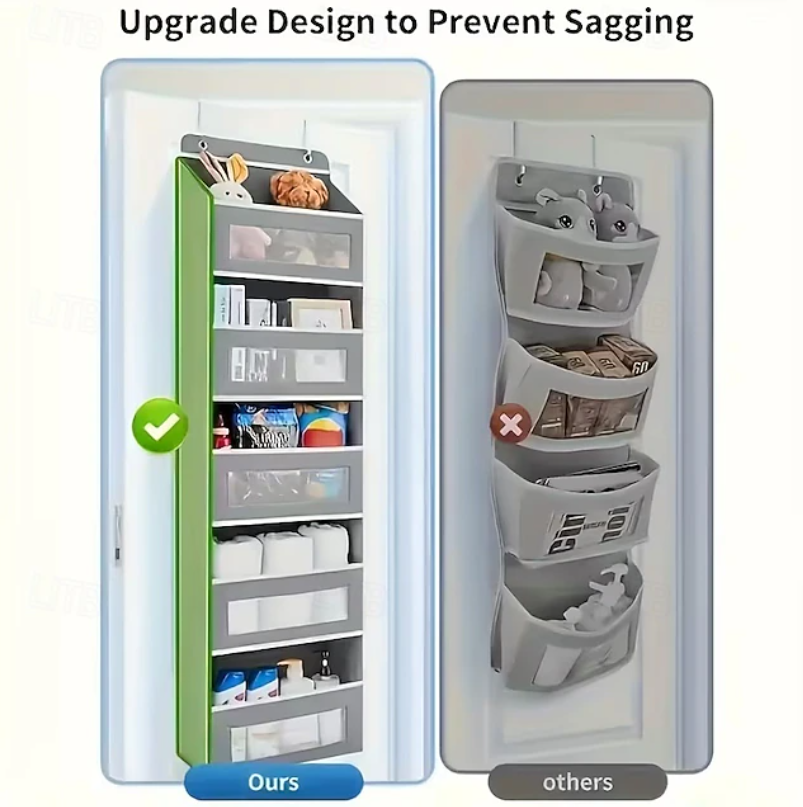 Over Door Hanging Storage Organiser | Multi Pocket Shelf Space Saving Home Organisation-Hanging Storage Organiser-Sasha Sydney