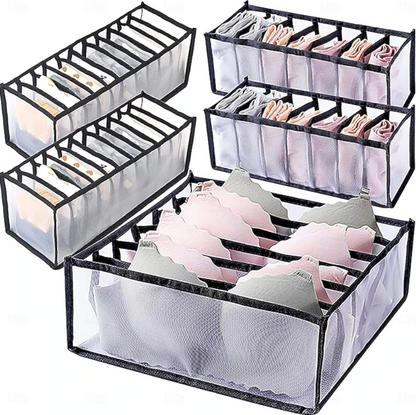 Foldable Drawer Storage Organiser Set | Compartment Dividers Space Saving Home Organisation-Drawer Organiser-Sasha Sydney