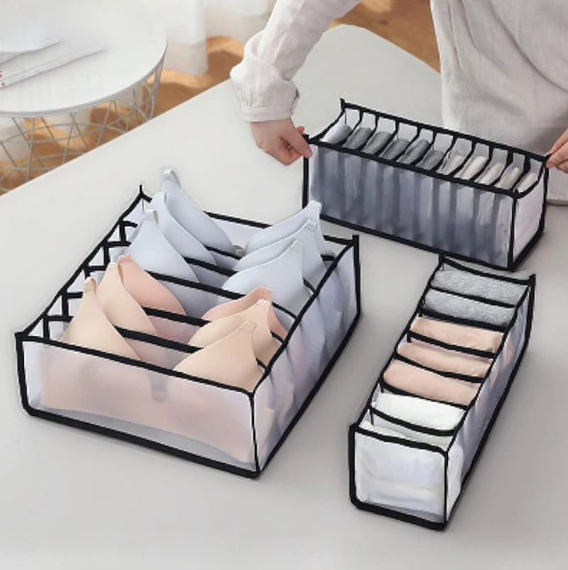 Foldable Drawer Storage Organiser Set | Compartment Dividers Space Saving Home Organisation-Drawer Organiser-Sasha Sydney