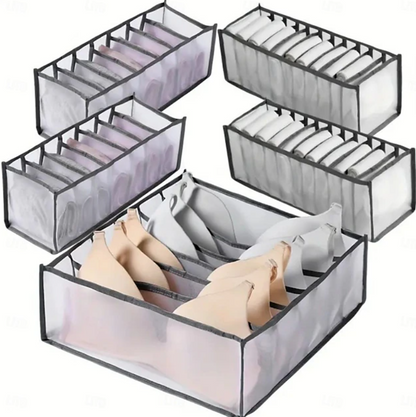 Foldable Drawer Storage Organiser Set | Compartment Dividers Space Saving Home Organisation-Drawer Organiser-Sasha Sydney