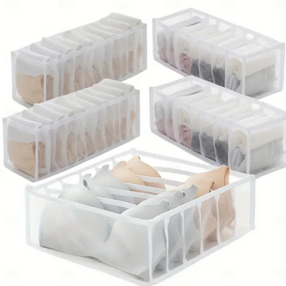 Foldable Drawer Storage Organiser Set | Compartment Dividers Space Saving Home Organisation-Drawer Organiser-Sasha Sydney