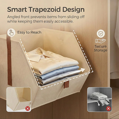 Hanging Fabric Storage Organiser | Multi Tier Closet Storage Space Saving Organisation-Hanging Storage Organiser-Sasha Sydney