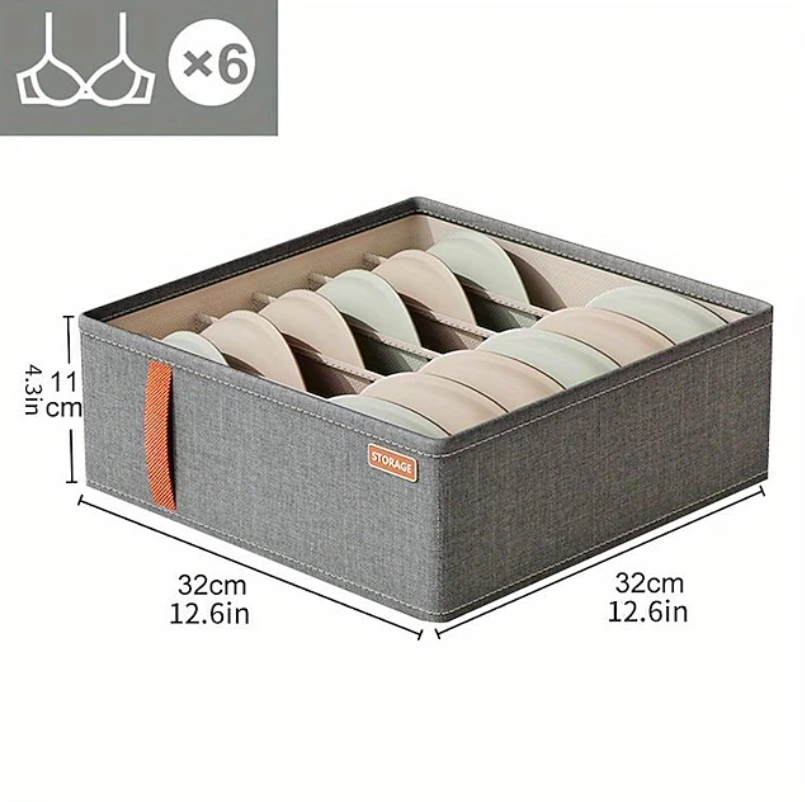 Fabric Drawer Storage Organiser Set | Compartment Storage Boxes Wardrobe Organisation-Drawer Organiser-Sasha Sydney