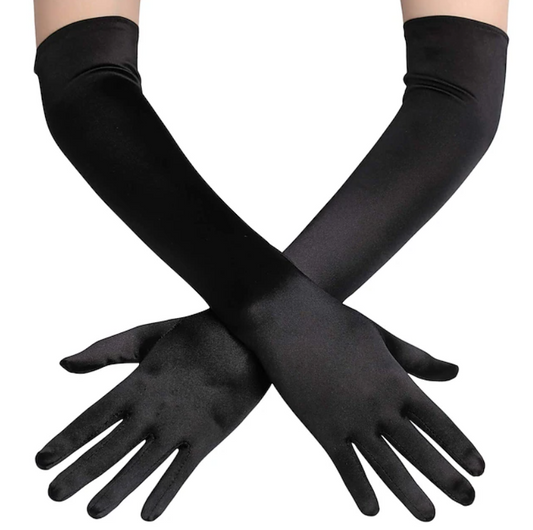 Women Opera Length Gloves | Full Finger Gloves Formal Events