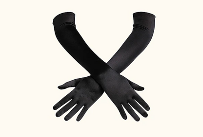 Women Opera Length Gloves | Full Finger Gloves Formal Events