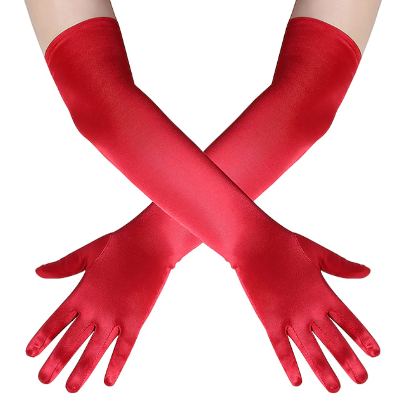 Women Opera Length Gloves | Full Finger Gloves Formal Events