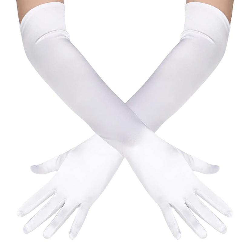 Women Opera Length Gloves | Full Finger Gloves Formal Events