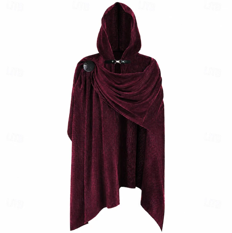 Unisex Hooded Cloak Cape | Draped Front Hooded Cape Costume Events-Cloak Cape-Sasha Sydney
