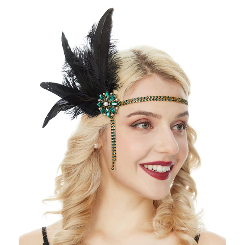 Women Vintage Style Accessory Set | Crystal Details Pearl Necklace Costume Events-Women Accessory-Sasha Sydney