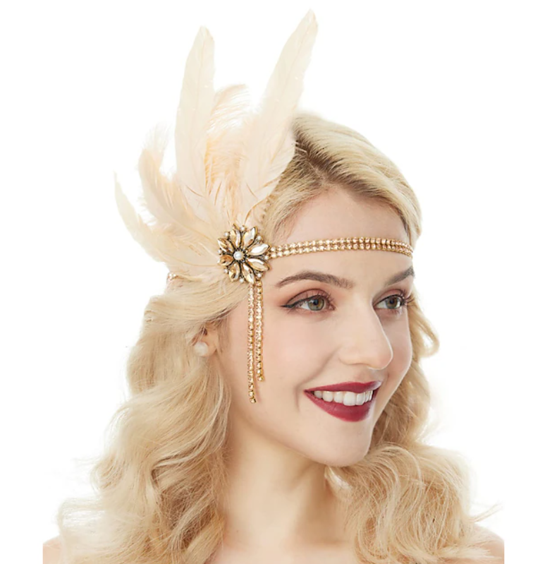 Women Vintage Style Accessory Set | Crystal Details Pearl Necklace Costume Events-Women Accessory-Sasha Sydney